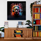 Décoration murale en verre citron