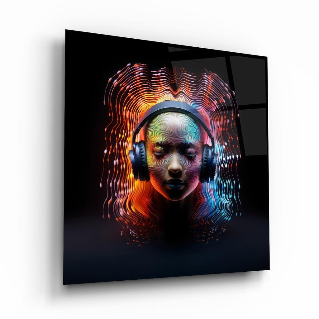 Décoration murale en verre citron