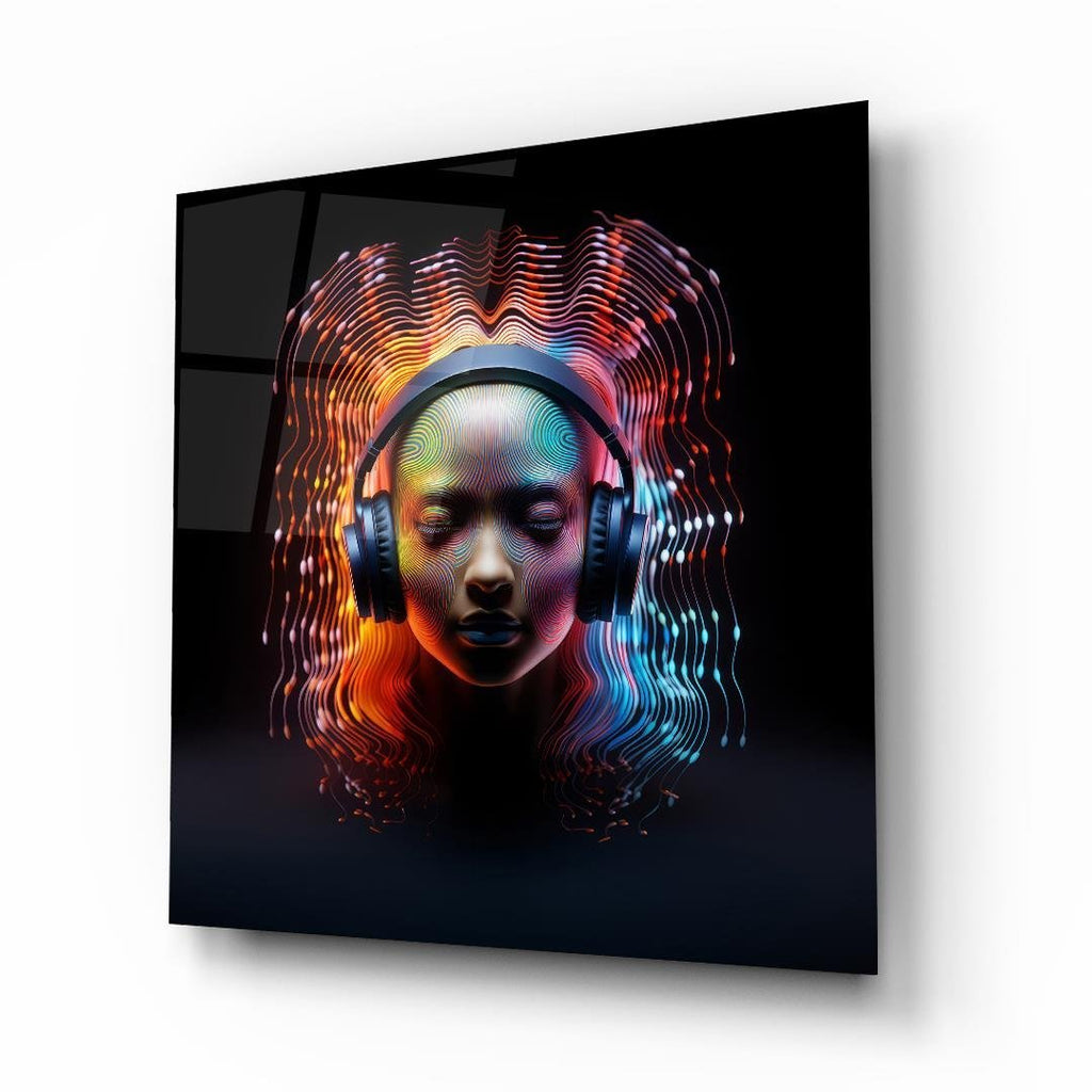 Décoration murale en verre citron