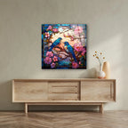 Décoration murale en verre citron