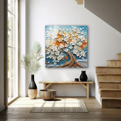 Abstract Tree Glass Wall Art - LUXARTDECO