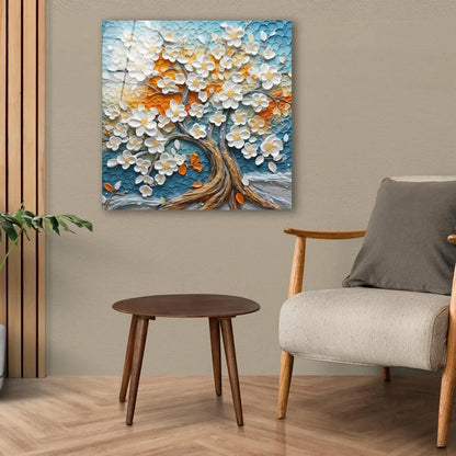 Abstract Tree Glass Wall Art - LUXARTDECO