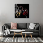 Décoration murale en verre citron