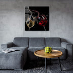 Décoration murale en verre citron