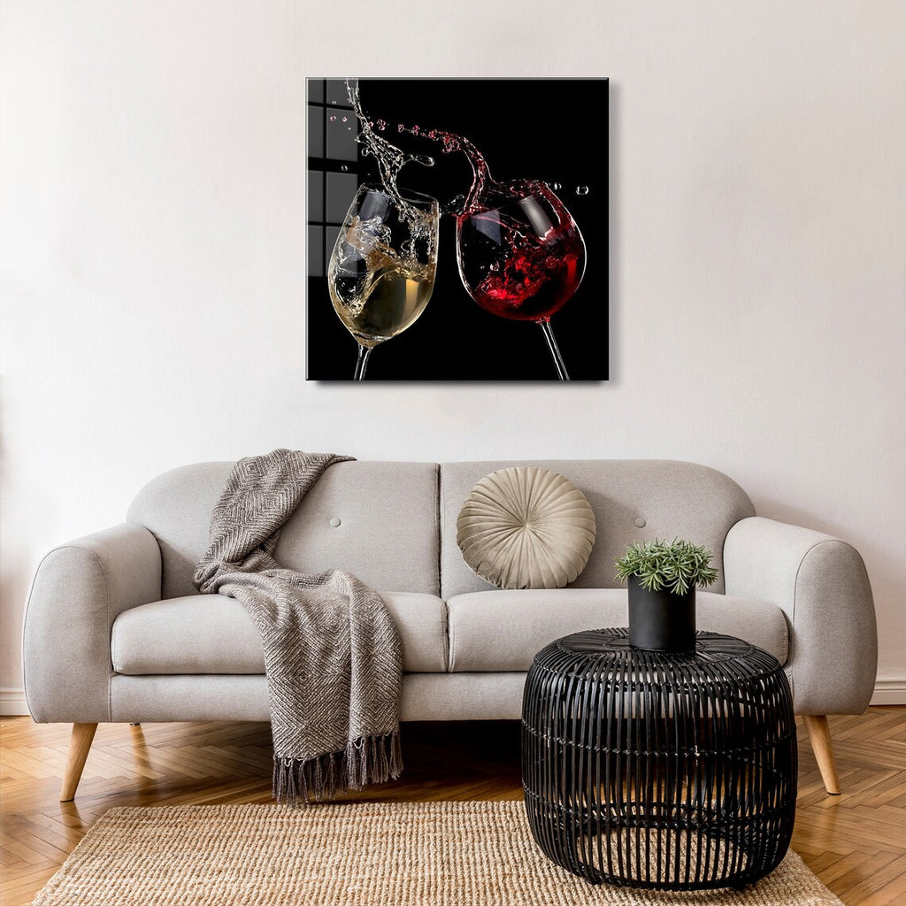 Décoration murale en verre citron