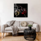 Décoration murale en verre citron