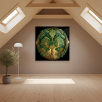 Décoration murale en verre citron