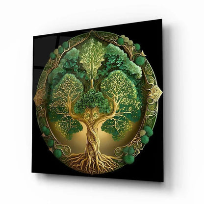 Nature Tree of Life Glass Wall Art - LUXARTDECO