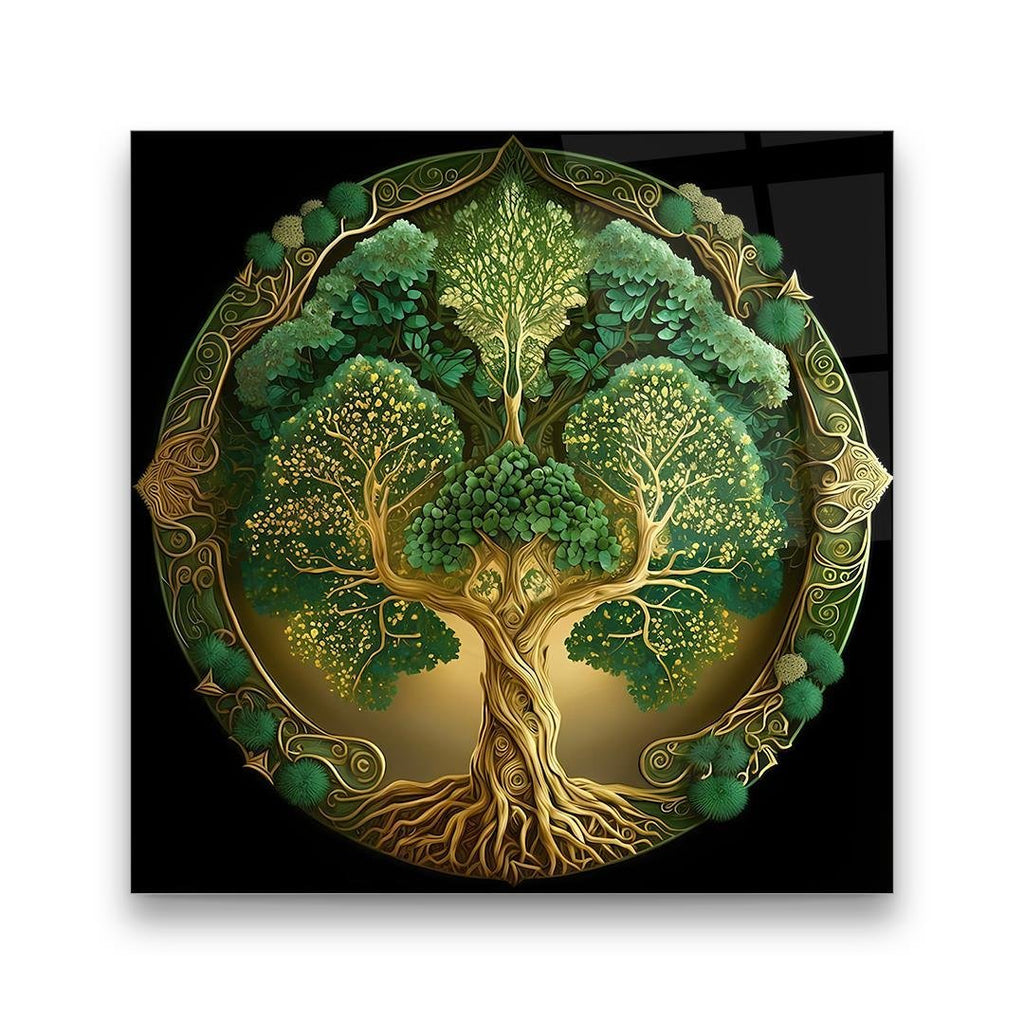 Décoration murale en verre citron