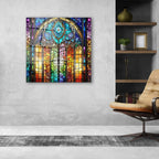 Décoration murale en verre citron