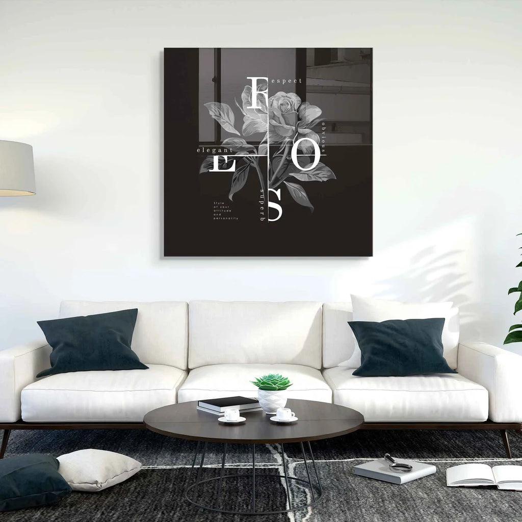 Décoration murale en verre citron