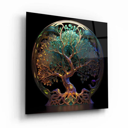 Tree of Life Glass Wall Art - LUXARTDECO