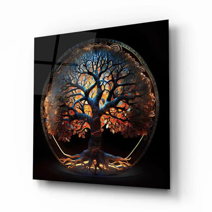Tree of Life Glass Wall Art - LUXARTDECO