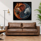 Décoration murale en verre citron