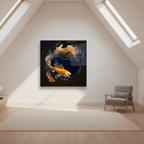 Décoration murale en verre citron