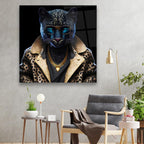 Fashion Pantera Glass Wall Art