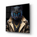 Fashion Pantera Glass Wall Art
