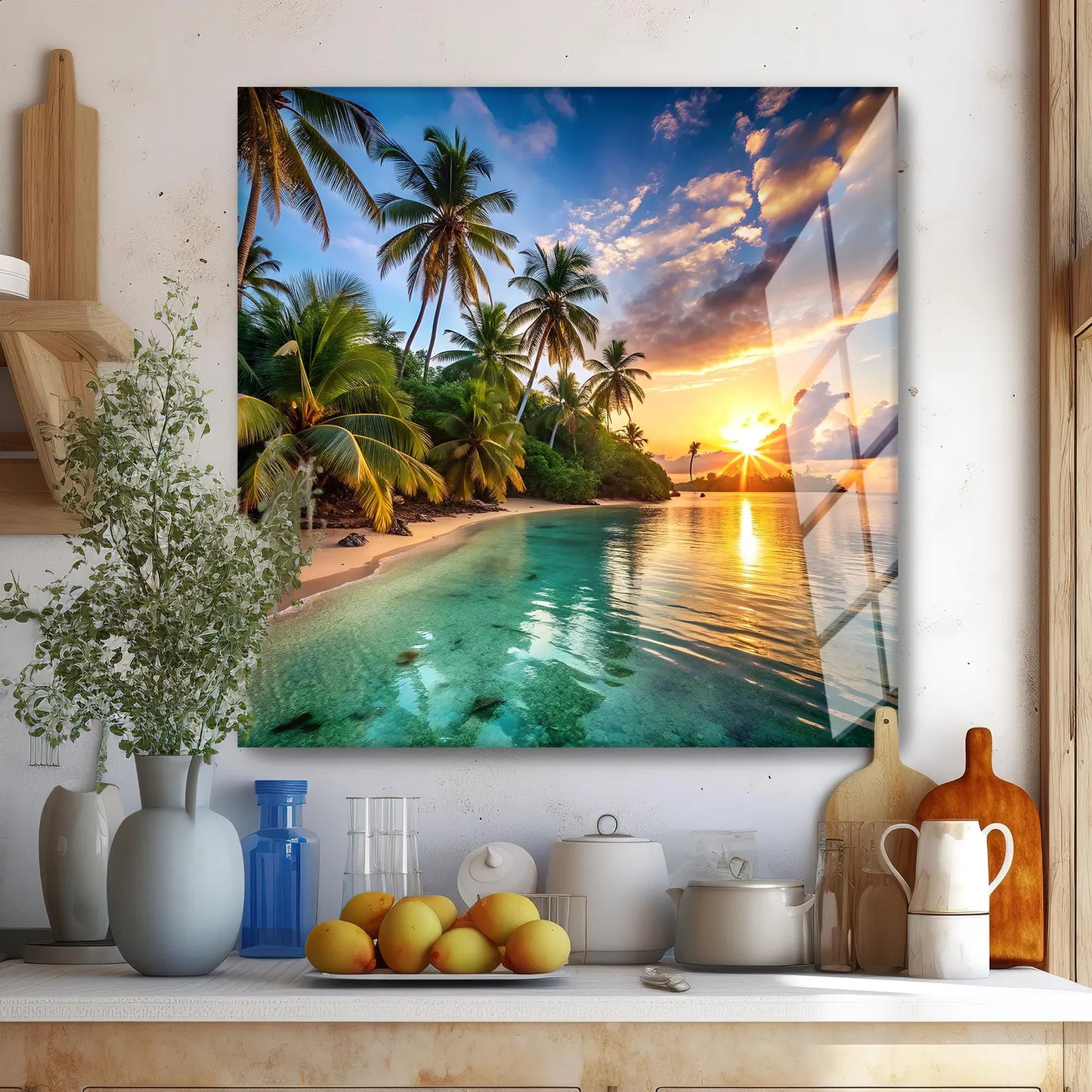 Fiori Colorati Quadro in Vetro Temperato