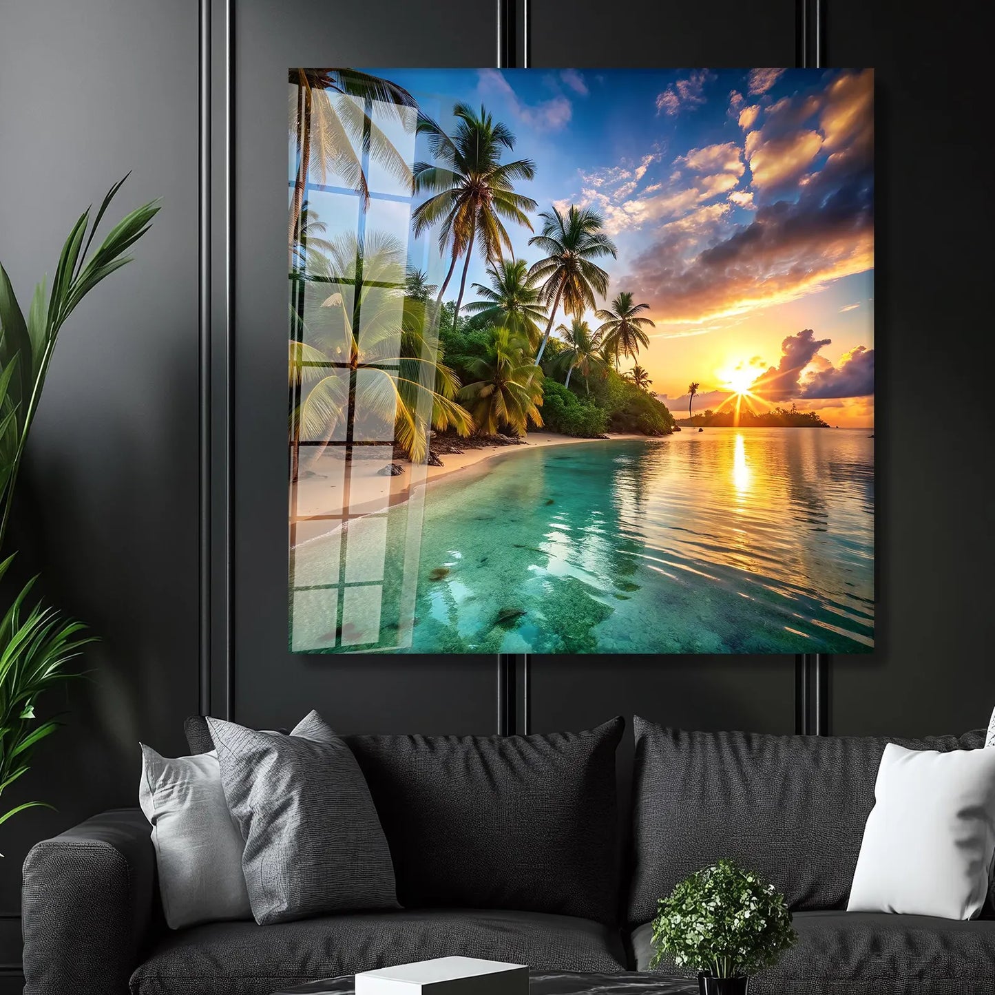 Fiori Colorati Quadro in Vetro Temperato