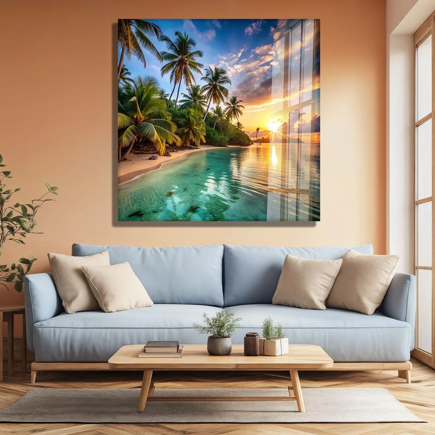 Fiori Colorati Quadro in Vetro Temperato