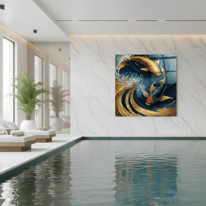 Pesce Colorato Quadro in Vetro Temperato