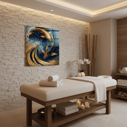 Pesce Colorato Quadro in Vetro Temperato