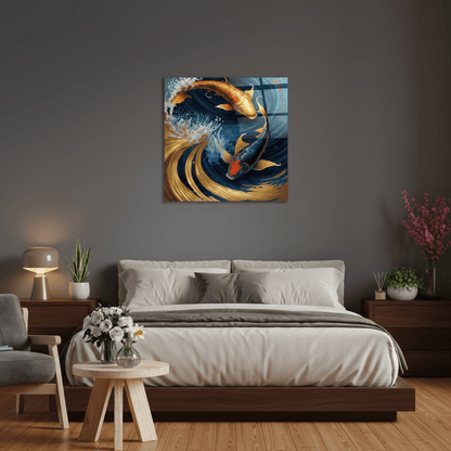 Pesce Colorato Quadro in Vetro Temperato