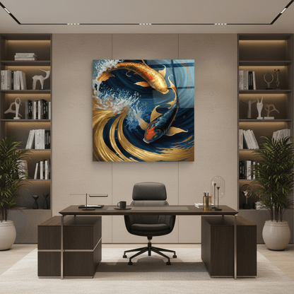 Pesce Colorato Quadro in Vetro Temperato