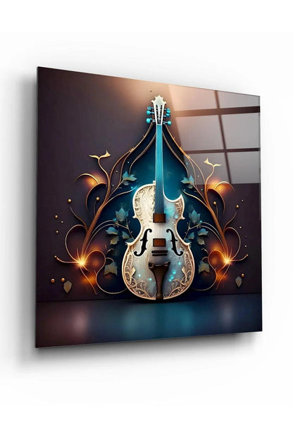 Enchanted Violin Glass Wall Art