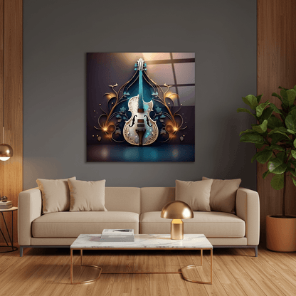 Enchanted Violin Glass Wall Art