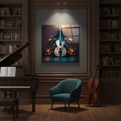 Enchanted Violin Glass Wall Art