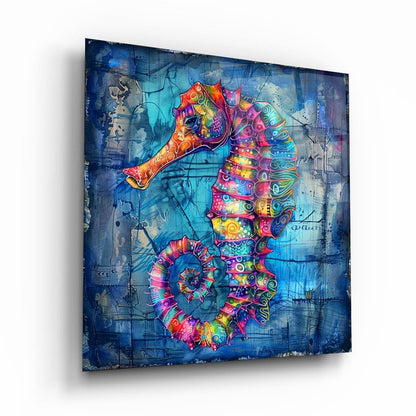 Cavalluccio Marino Quadro in Vetro Temperato