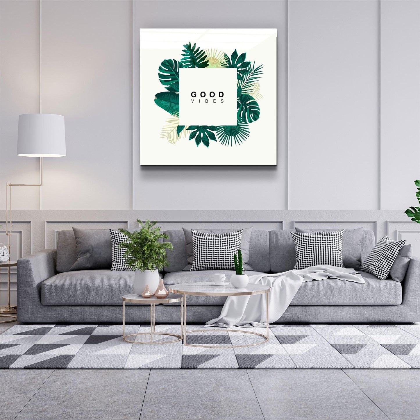 Good Feelings Glass Wall Art