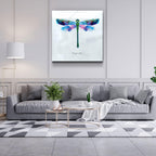Dragonfly Glass Wall Art - LUXARTDECO