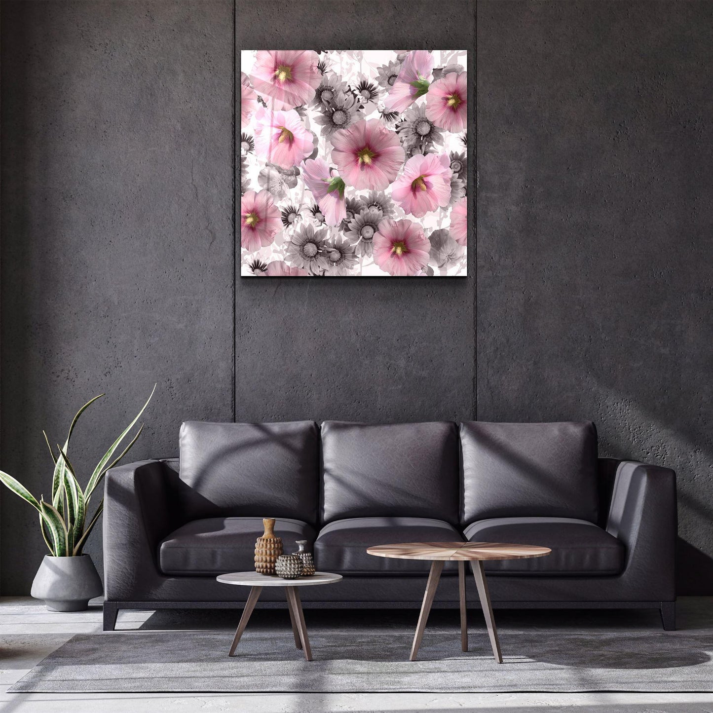 Flower Glass Wall Art - LUXARTDECO