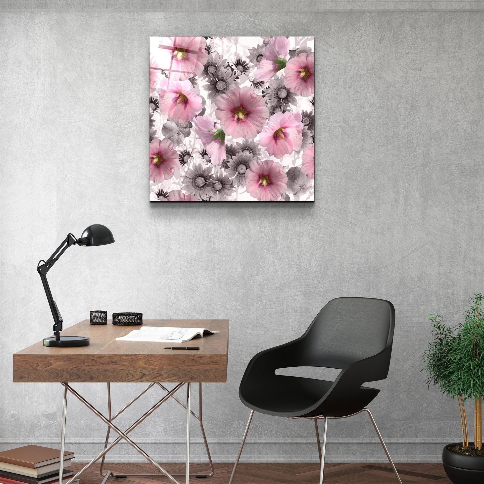 Flower Glass Wall Art - LUXARTDECO
