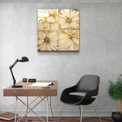 Flowers Glass Wall Art - LUXARTDECO