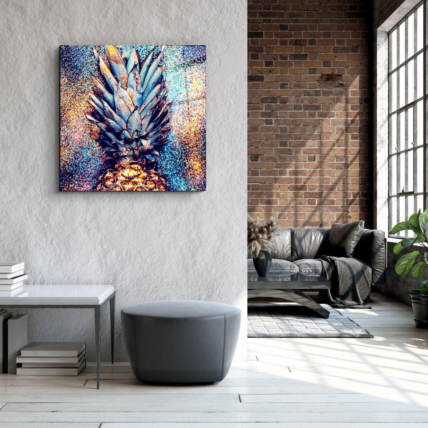 Pineapple Glass Wall Art