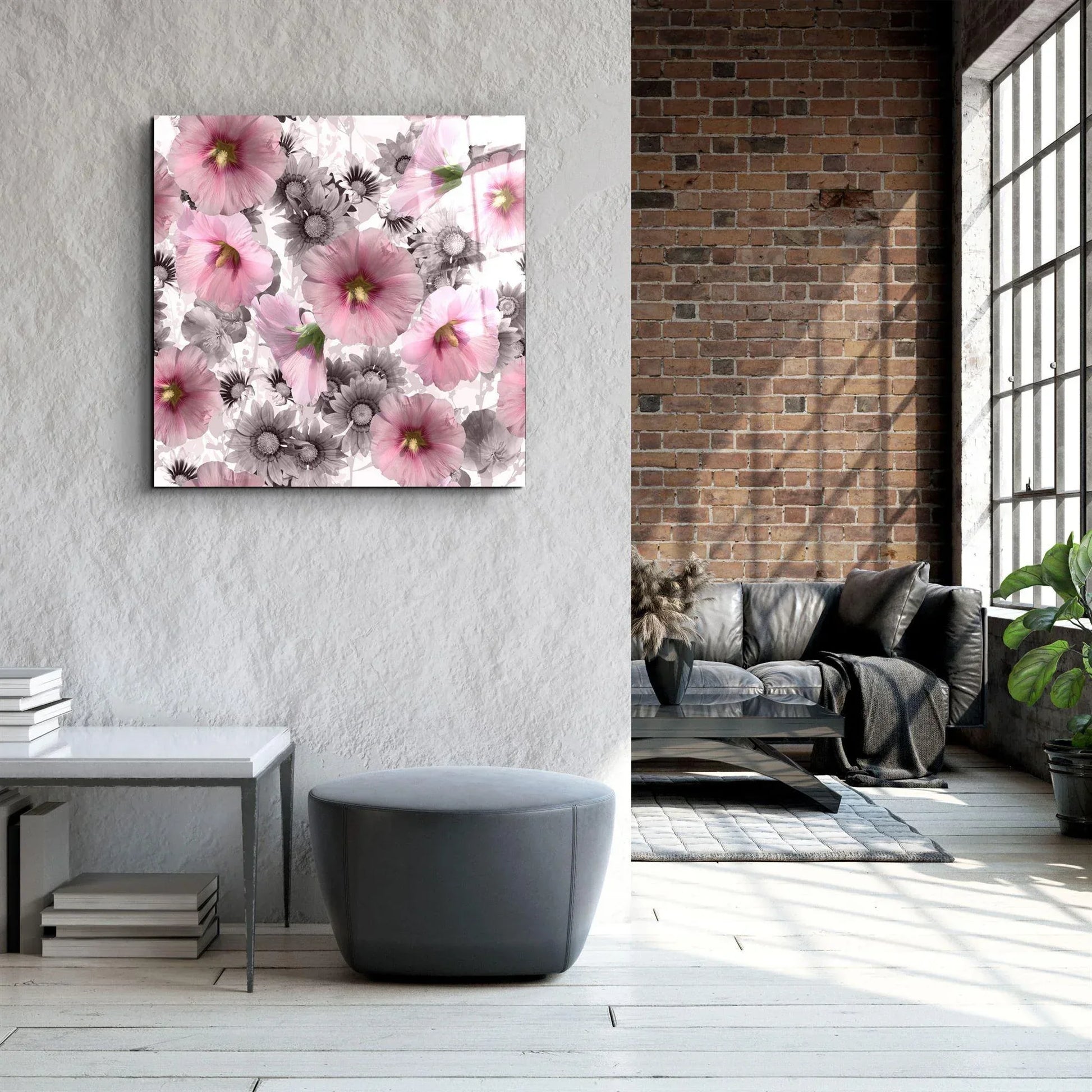 Flower Glass Wall Art - LUXARTDECO