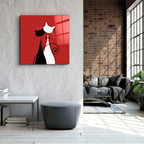 Cats Glass Wall Art - LUXARTDECO