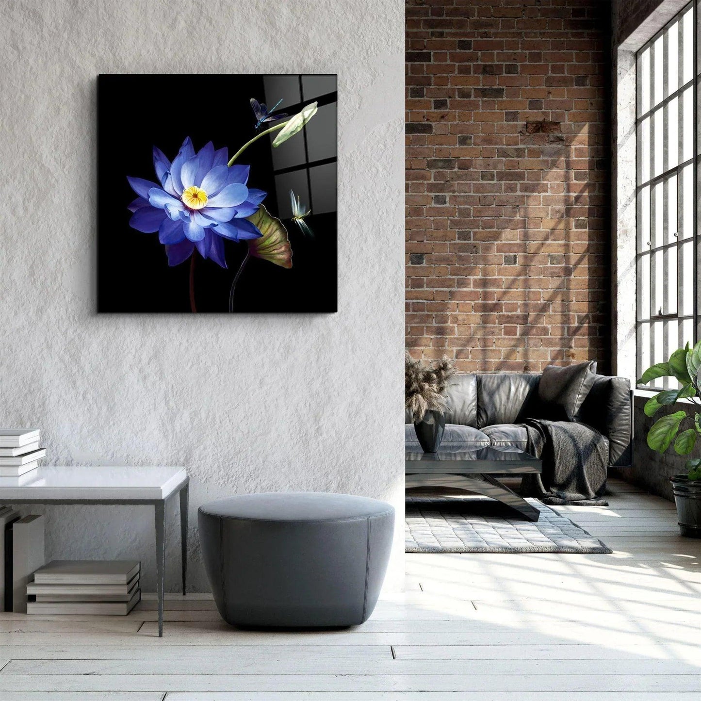 Lotus Glass Wall Art - LUXARTDECO
