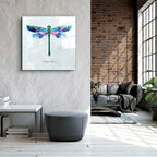 Dragonfly Glass Wall Art - LUXARTDECO