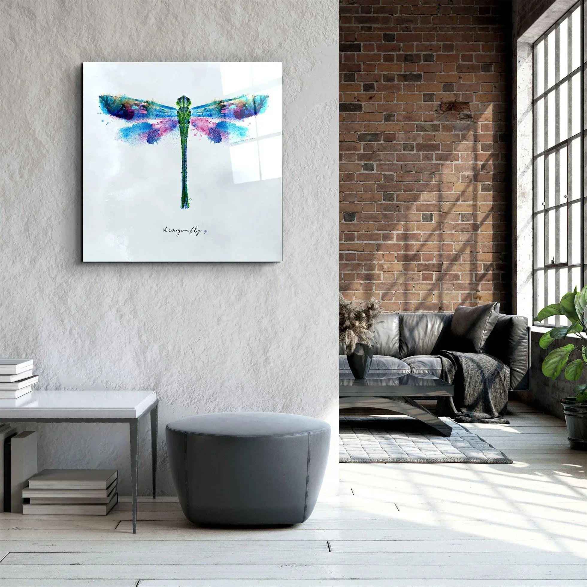 Dragonfly Glass Wall Art - LUXARTDECO