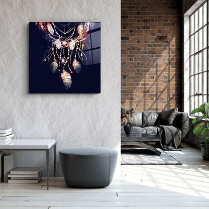 Dreamcatcher Glass Wall Art - LUXARTDECO