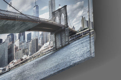 Brooklyn Bridge Glass Wall Art - LUXARTDECO