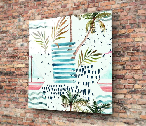 Abstract Glass Wall Art - LUXARTDECO