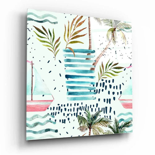 Abstract Glass Wall Art - LUXARTDECO