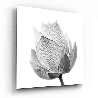 Lotus Glass Wall Art - LUXARTDECO