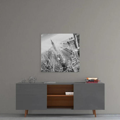 New York Glass Wall Art - LUXARTDECO