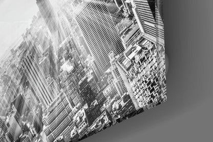 New York Glass Wall Art - LUXARTDECO